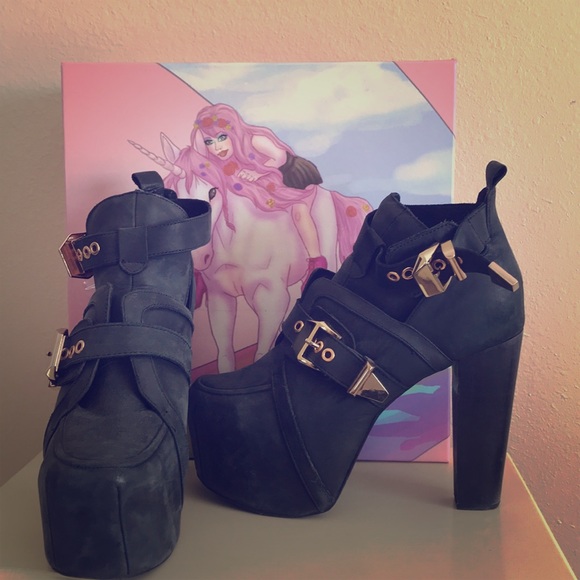 Jeffrey Campbell Shoes - Platform leather booties